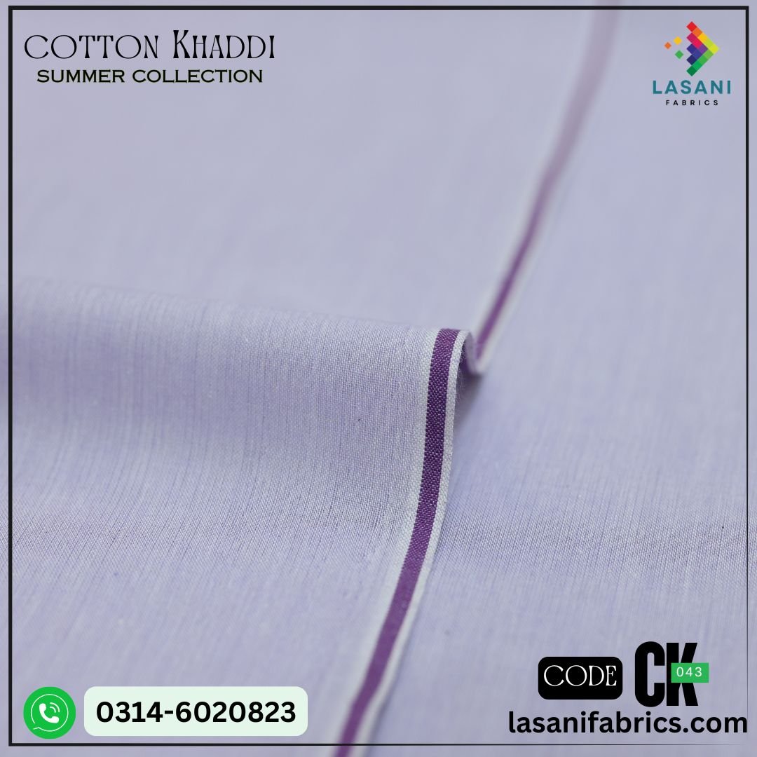 Cotton Khaddar - Light Purple -CK-43