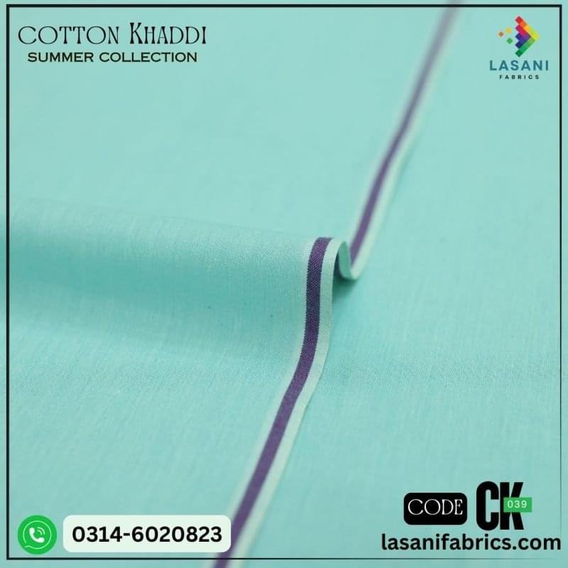 Cotton Khaddar - Ferozi -CK-39