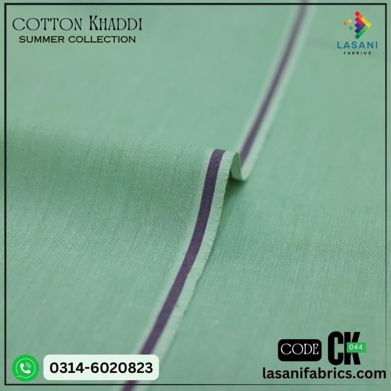 Cotton Khaddar - Parrot Green-CK-44