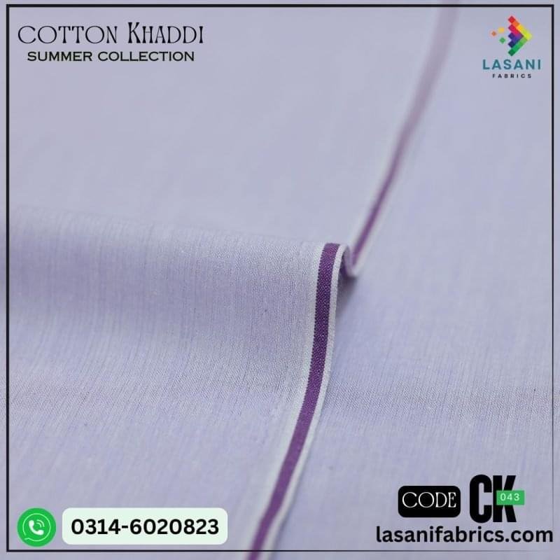 Cotton Khaddar - Light Purple -CK-43